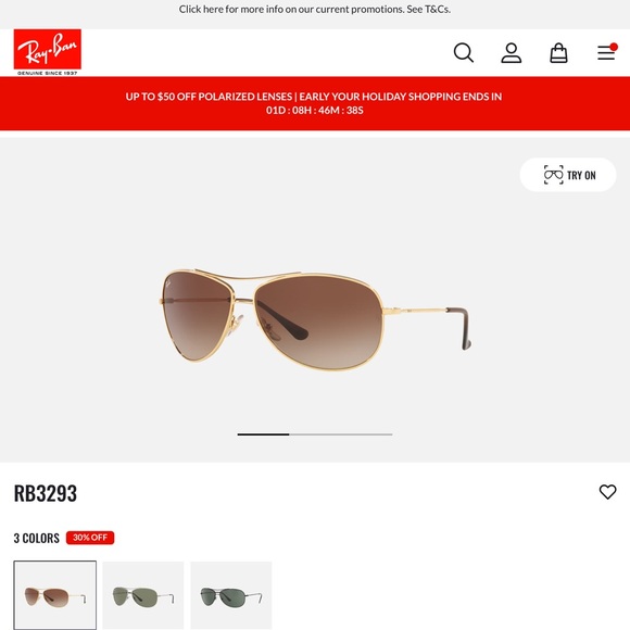 Ray-Ban Aviator Sunglasses RB3292 - Picture 4 of 16